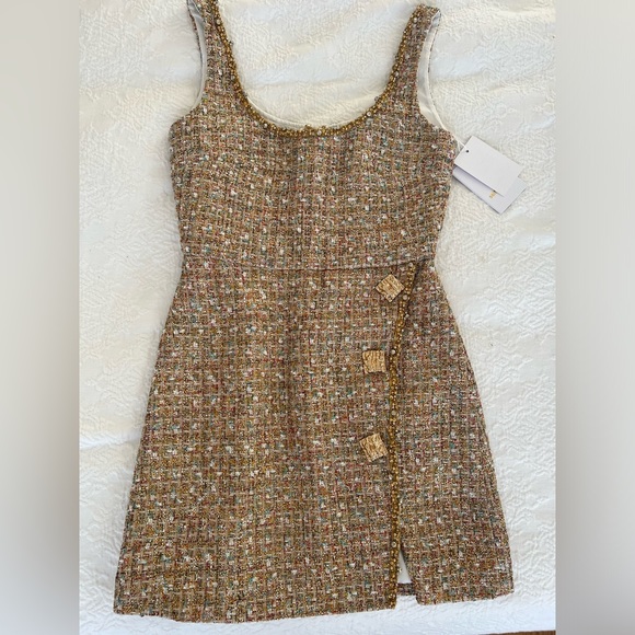 Self Portrait bouclè dress size US2 - Picture 1 of 10